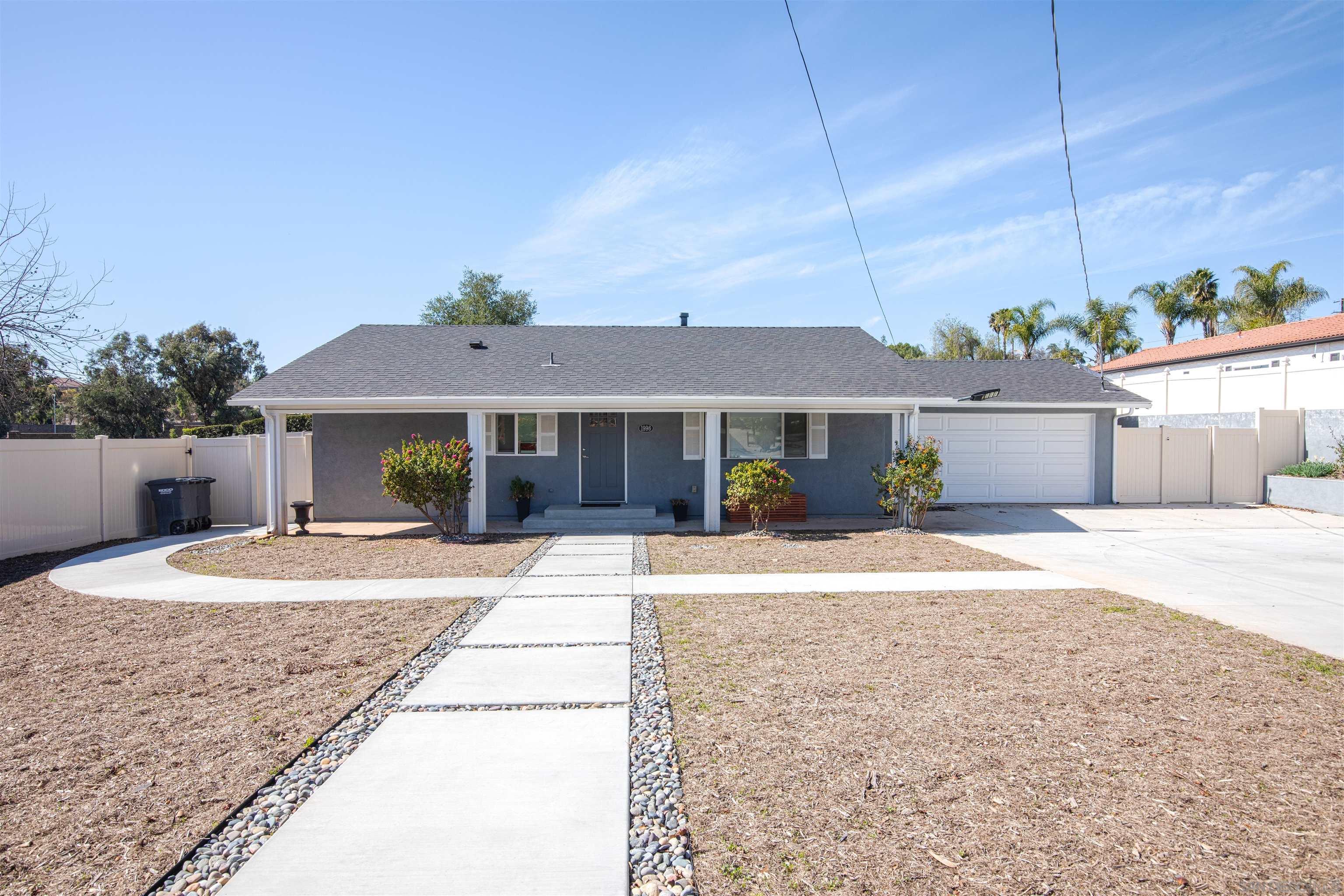 Detail Gallery Image 1 of 1 For 1996  Rohn Rd, Escondido,  CA 92025 - 3 Beds | 2 Baths