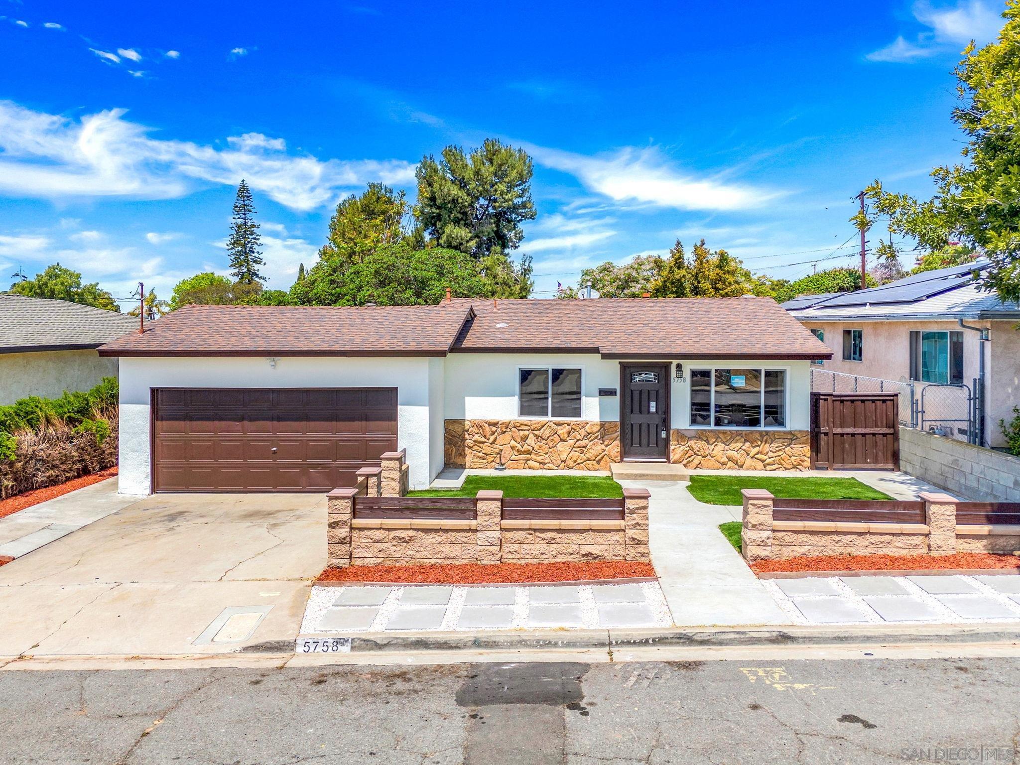 Detail Gallery Image 1 of 1 For 5758  Roanoke Street, San Diego,  CA 92139 - 3 Beds | 1 Baths