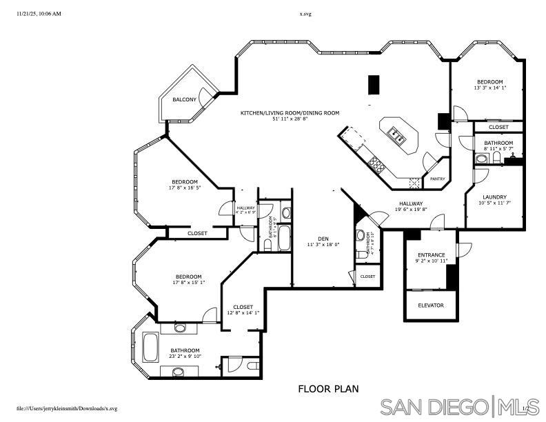 Detail Gallery Image 29 of 29 For 2500  6th Ave  #605,  San Diego,  CA 92103 - 3 Beds | 2/1 Baths