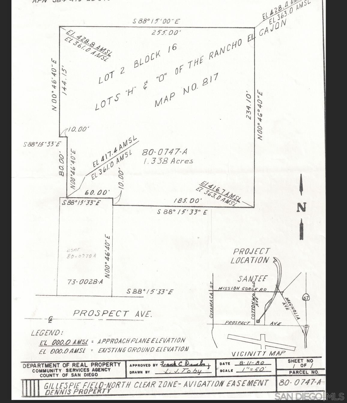 Detail Gallery Image 3 of 5 For 0000  Prospect Ave, Santee,  CA 92071 - – Beds | – Baths