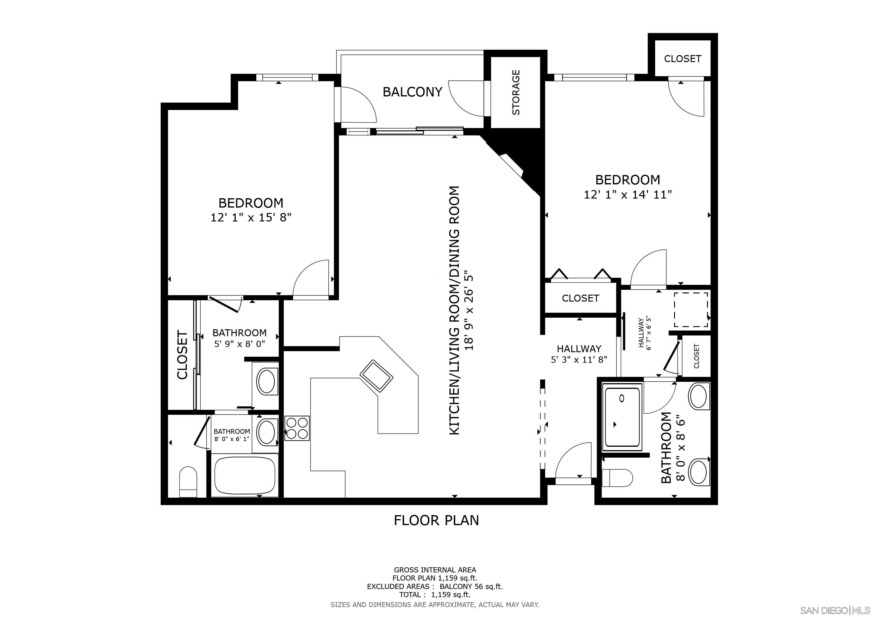 Detail Gallery Image 26 of 26 For 5805  Friars Rd  #2207,  San Diego,  CA 92110 - 2 Beds | 2 Baths