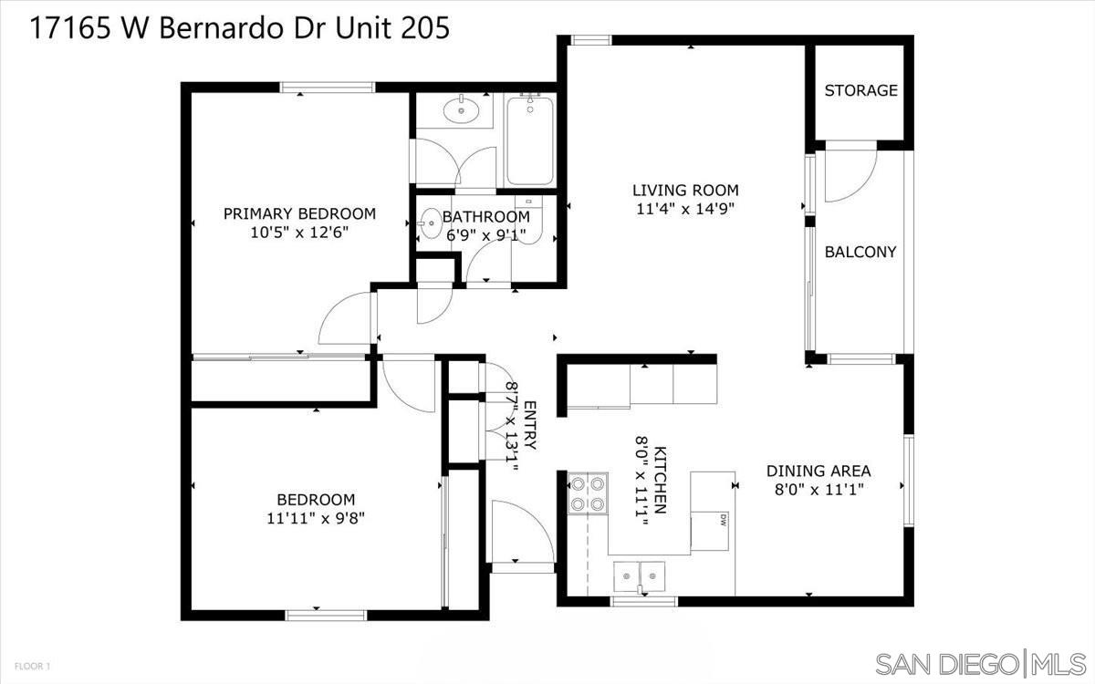 Detail Gallery Image 36 of 36 For 17165 W Bernardo Dr  #205,  San Diego,  CA 92127 - 2 Beds | 1 Baths