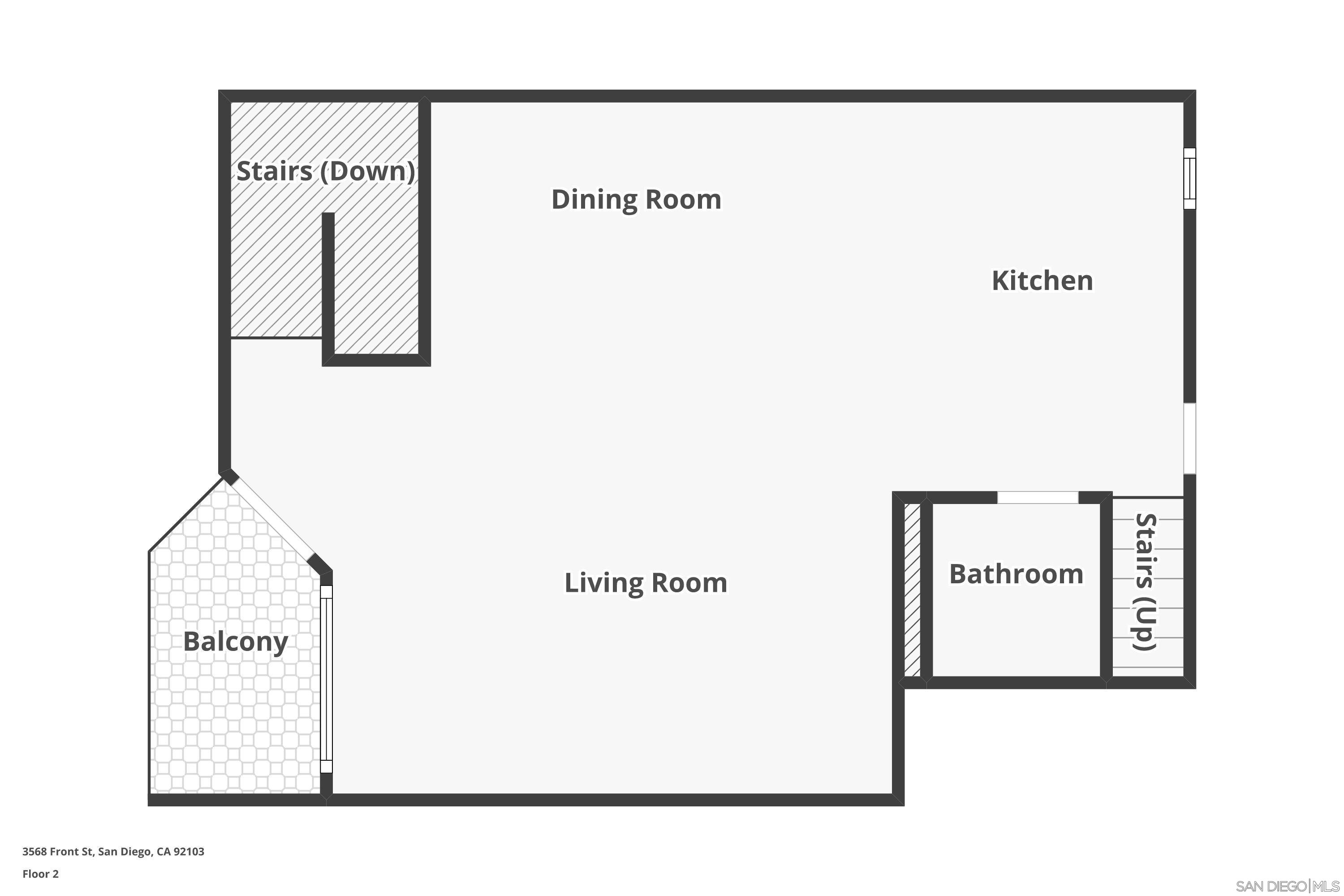 Detail Gallery Image 22 of 24 For 3568  Front St  #D,  San Diego,  CA 92103 - 3 Beds | 2/1 Baths
