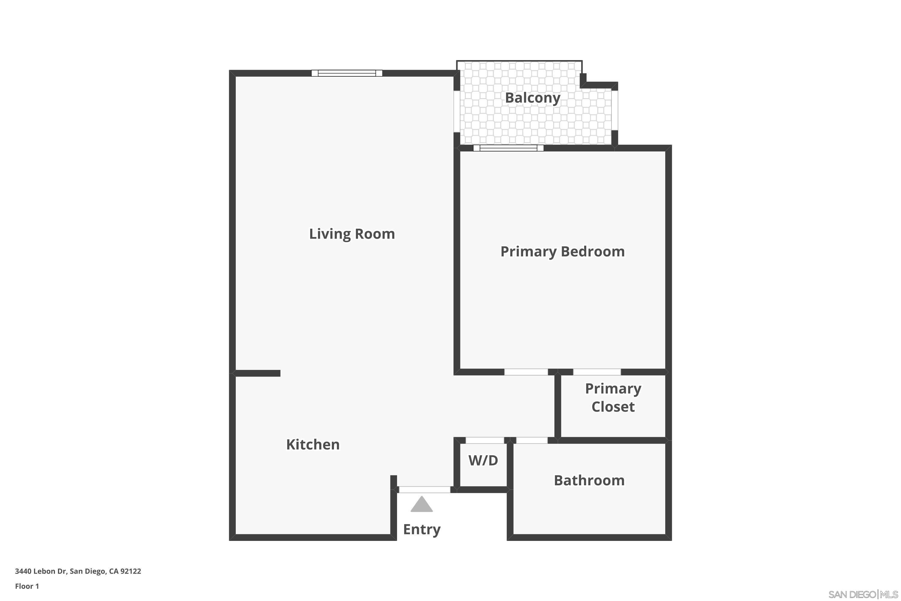 Detail Gallery Image 21 of 21 For 3440  Lebon Dr  #4217,  San Diego,  CA 92122 - 1 Beds | 1 Baths