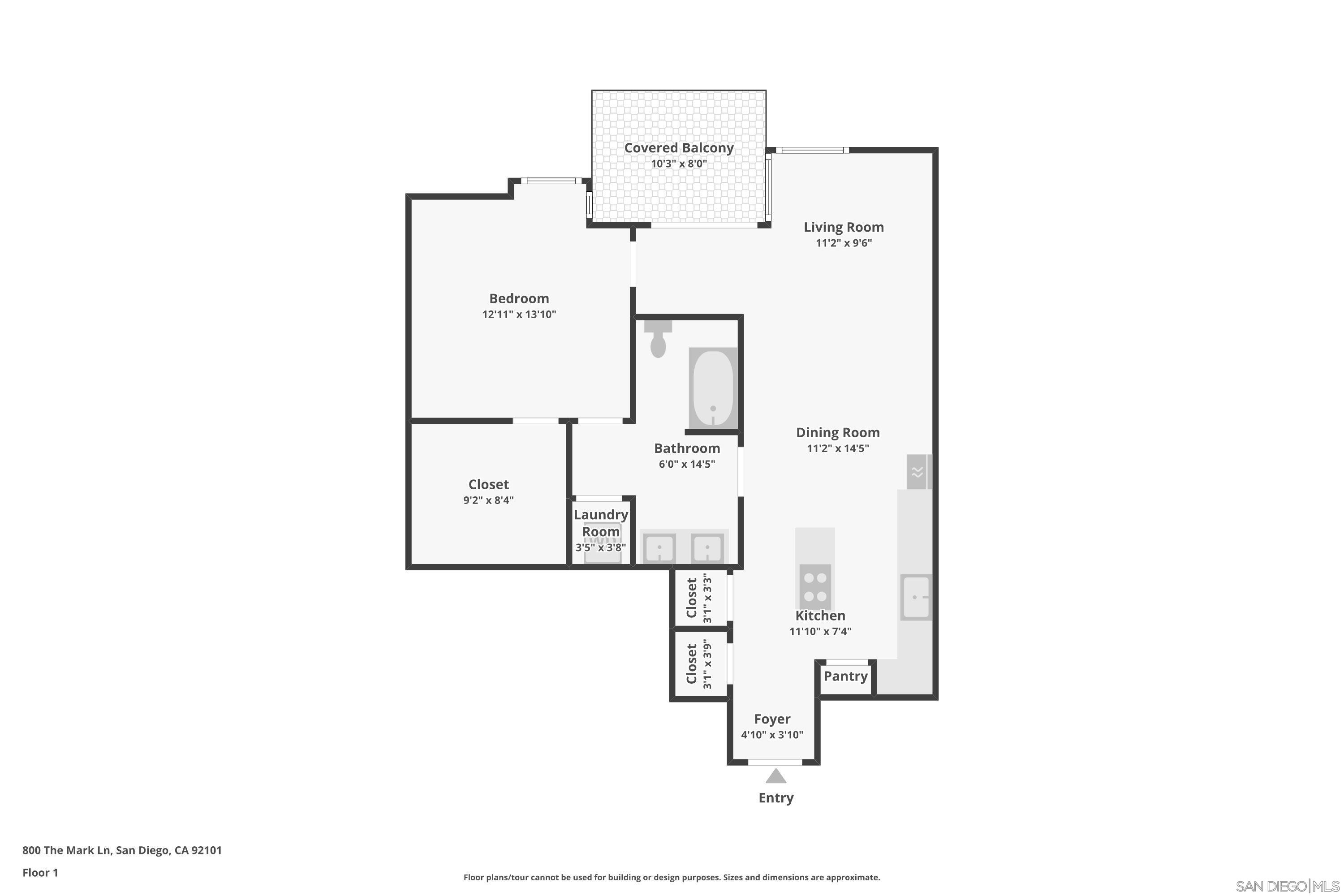 Detail Gallery Image 45 of 45 For 800  the Mark Ln  #2703,  San Diego,  CA 92101 - 1 Beds | 1 Baths