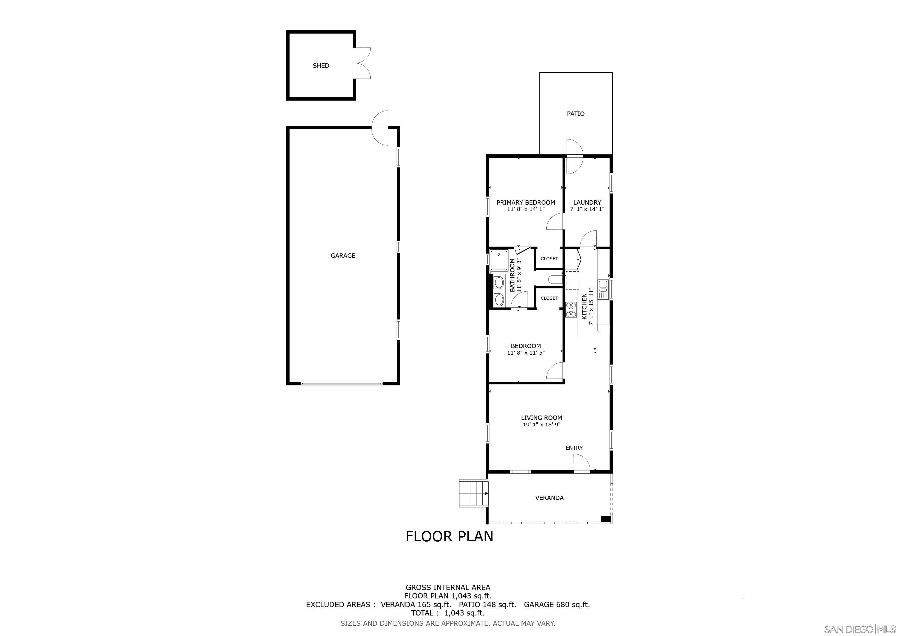 Detail Gallery Image 10 of 19 For 1915  Englewood Dr., Lemon Grove,  CA 91945 - 2 Beds | 1 Baths