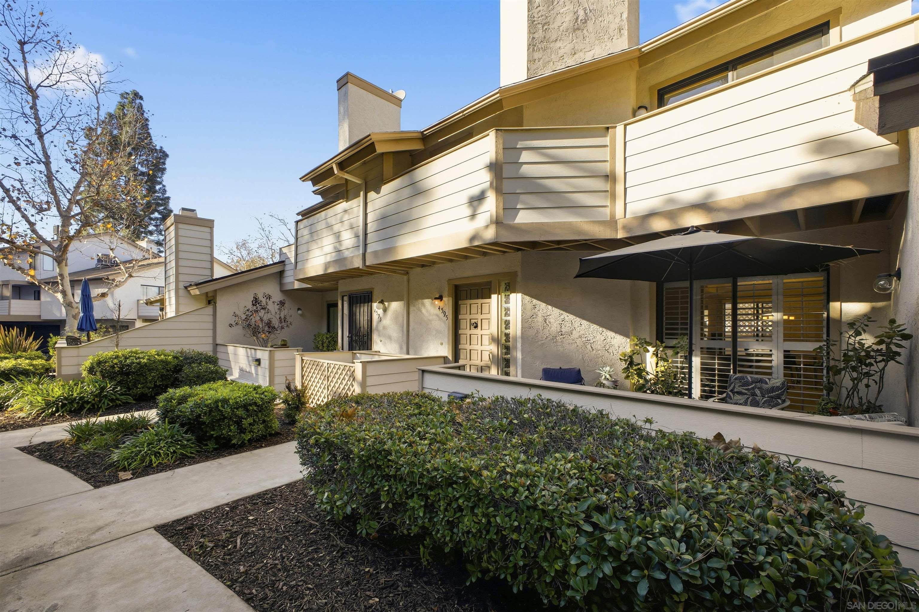 Detail Gallery Image 2 of 31 For 4595  Chateau Drive, San Diego,  CA 92117 - 2 Beds | 2/1 Baths