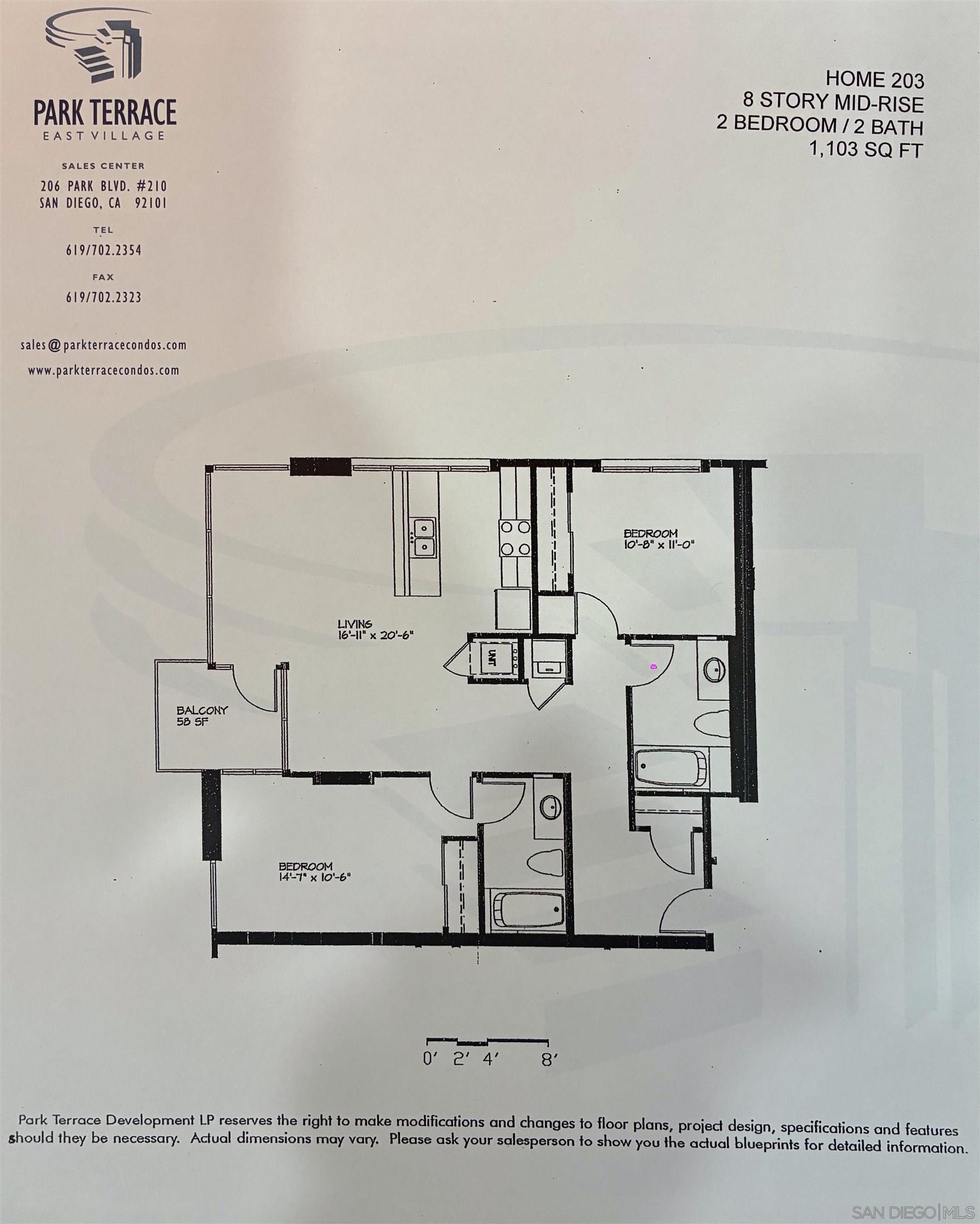 Detail Gallery Image 15 of 75 For 206  Park Blvd.  203, San Diego,  CA 92101 - 2 Beds | 2 Baths