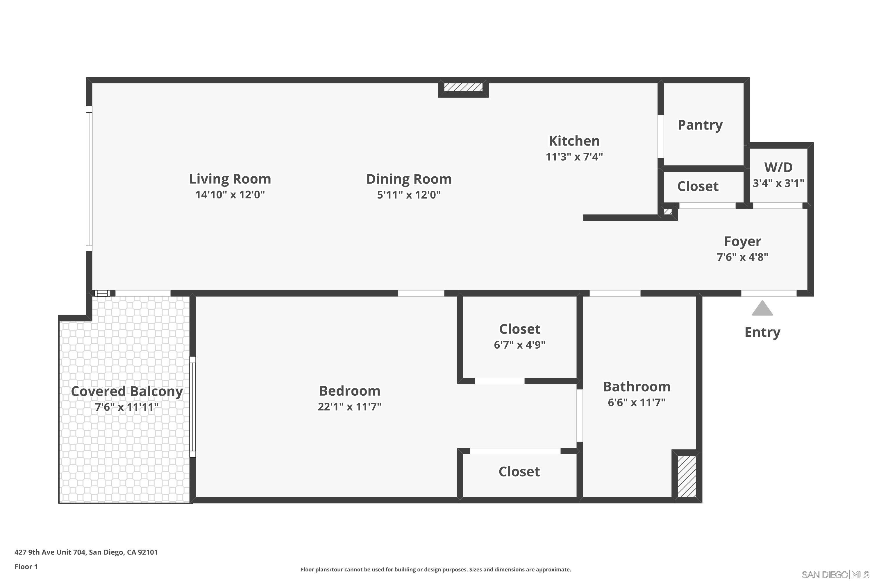 Detail Gallery Image 29 of 35 For 427  9th Ave  #704,  San Diego,  CA 92101 - 1 Beds | 1 Baths