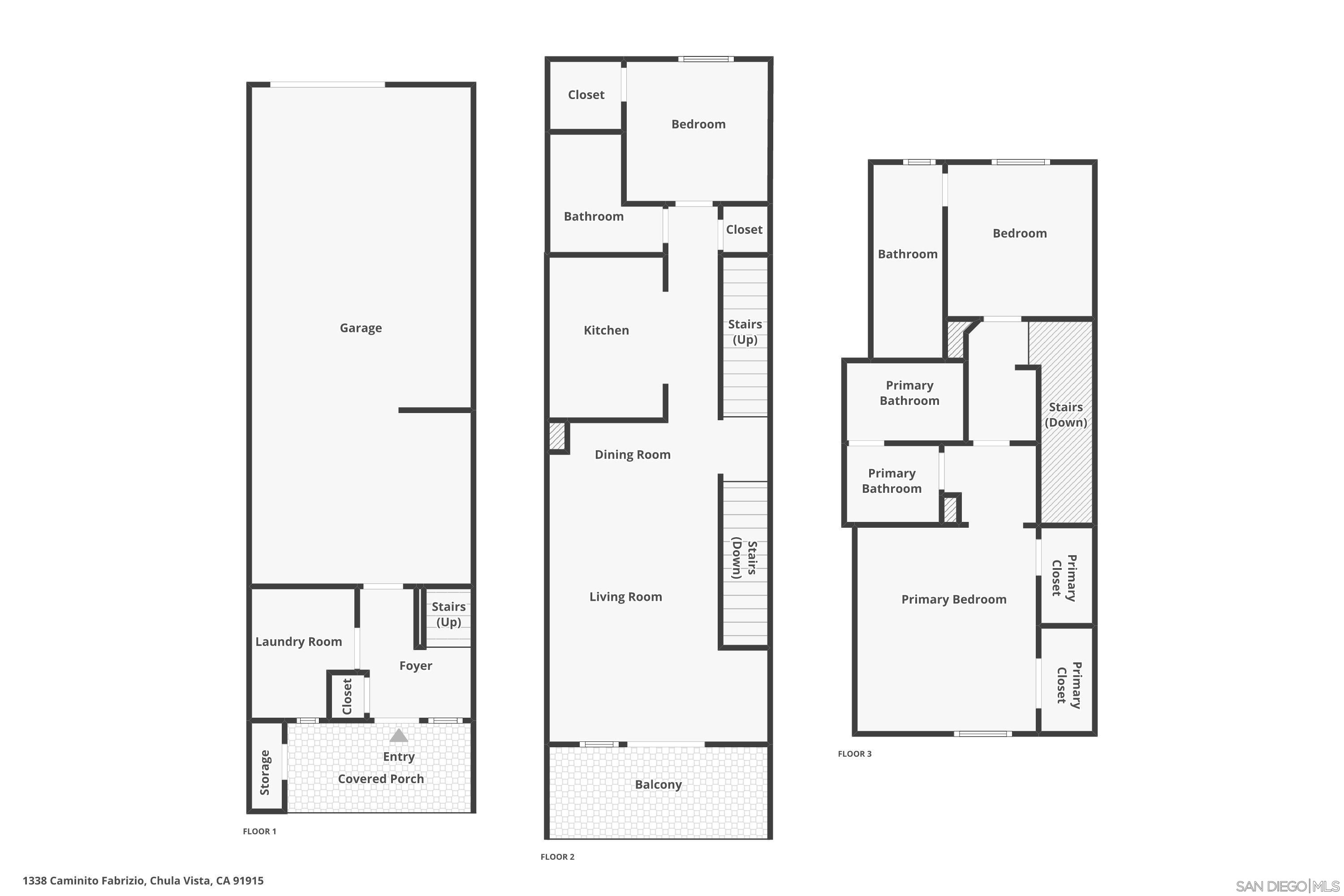 Detail Gallery Image 54 of 54 For 1338  Caminito Fabrizio  #73,  Chula Vista,  CA 91915 - 3 Beds | 3 Baths