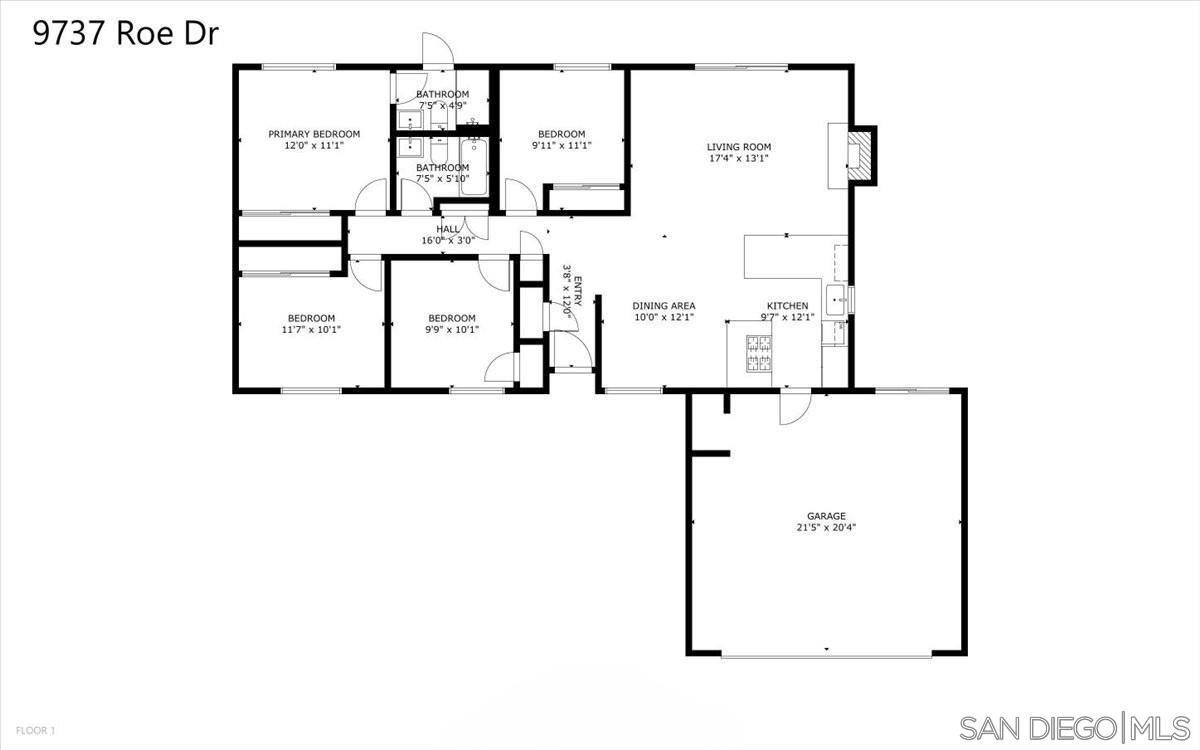 Detail Gallery Image 37 of 37 For 9737  Roe Dr, Santee,  CA 92071 - 4 Beds | 2 Baths