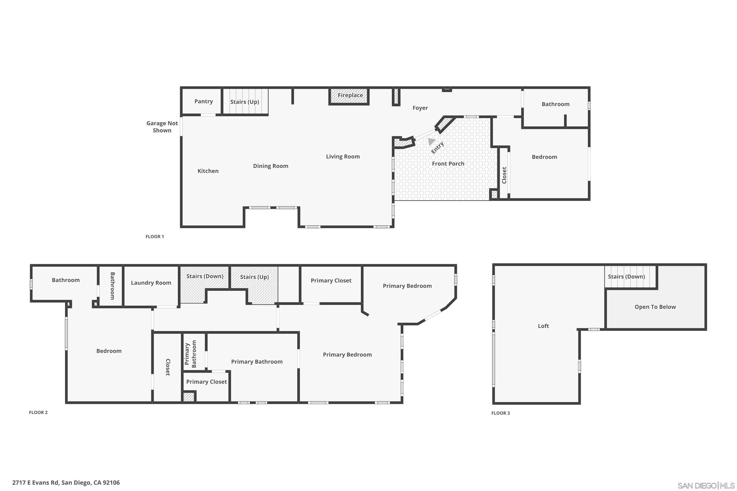 Detail Gallery Image 36 of 36 For 2717 E Evans Rd, San Diego,  CA 92106 - 3 Beds | 3 Baths