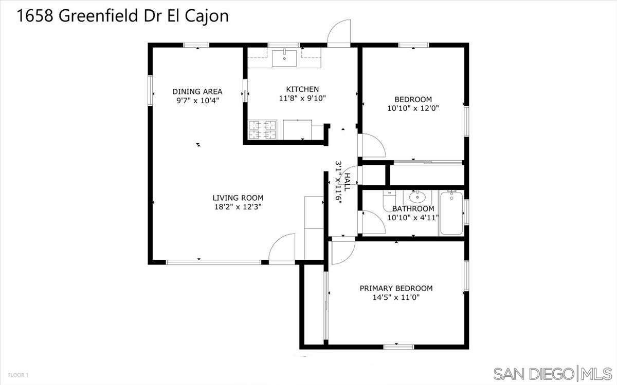Detail Gallery Image 38 of 38 For 1658  Greenfield Dr, El Cajon,  CA 92021 - 2 Beds | 1 Baths