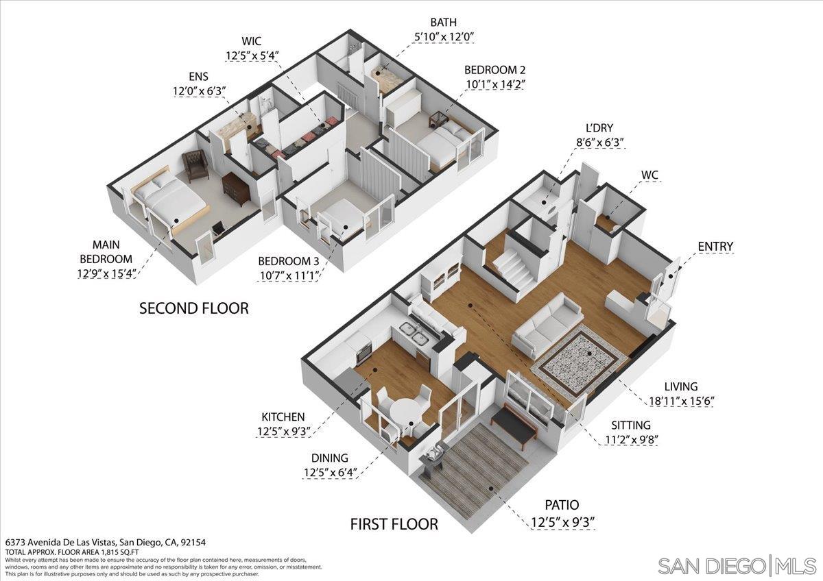 Detail Gallery Image 34 of 34 For 6373  Avenida De Las Vistas  #2,  San Diego,  CA 92154 - 3 Beds | 2/1 Baths
