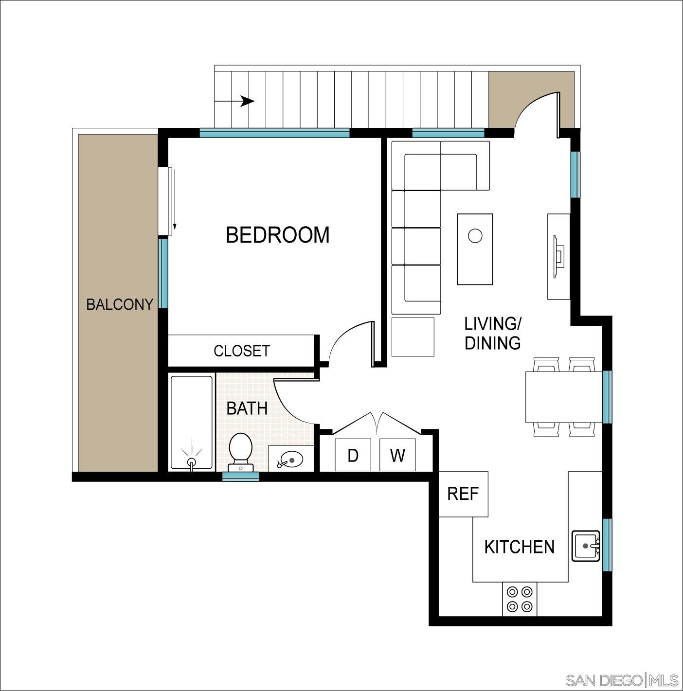 Detail Gallery Image 17 of 17 For 8168  Paseo Del Ocaso  2nd Floor Adu, La Jolla,  CA 92037 - 1 Beds | 1 Baths