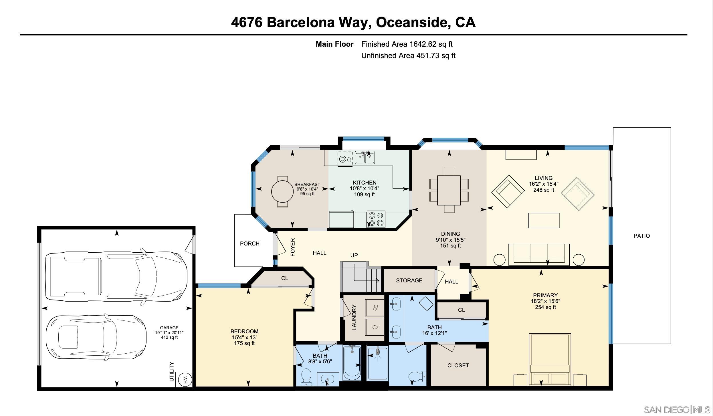 Detail Gallery Image 32 of 32 For 4676  Barcelona Way, Oceanside,  CA 92056 - 3 Beds | 2 Baths