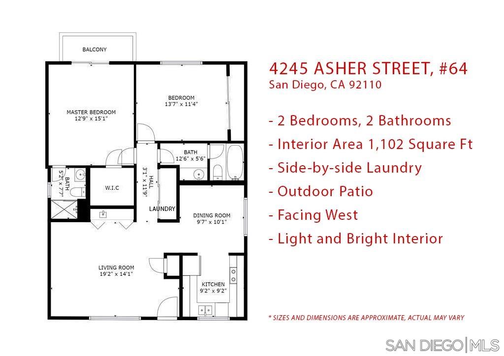 Detail Gallery Image 12 of 15 For 4245  Asher St  #64,  San Diego,  CA 92110 - 2 Beds | 2 Baths