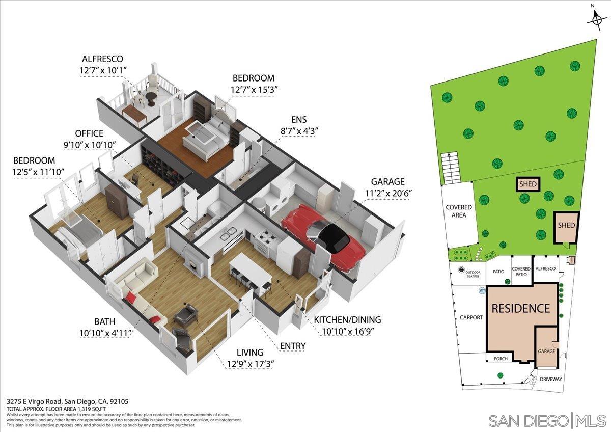 Detail Gallery Image 35 of 38 For 3275 E Virgo Rd, San Diego,  CA 92105 - 3 Beds | 2 Baths